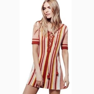 Adorable Free People lace up dress, size XS